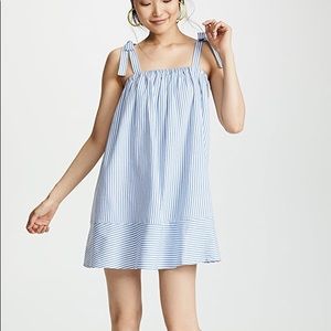 English Factory Blue & White Striped Dress